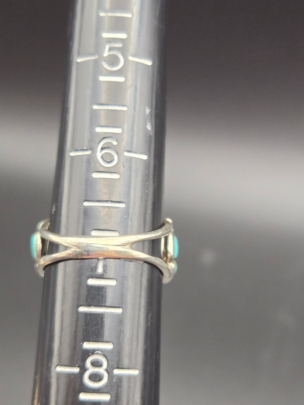Sterling Silver Spiny Oyster & Turquoise Floral Ring, Size 7 - Picture 4 of 5